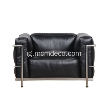 LC3 Ukwu Modele Akpụkpọ anụ Single sofa